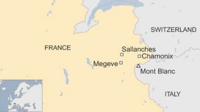 Карта французских Альп