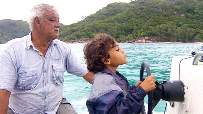 Darryl Green and his grandson