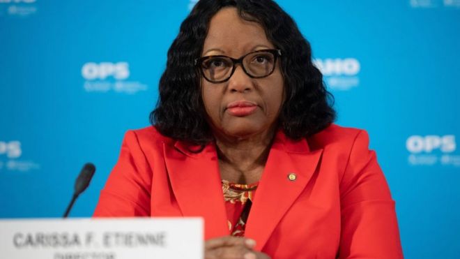 La directora de la Organización Panamericana de la Salud, Carissa F. Etienne