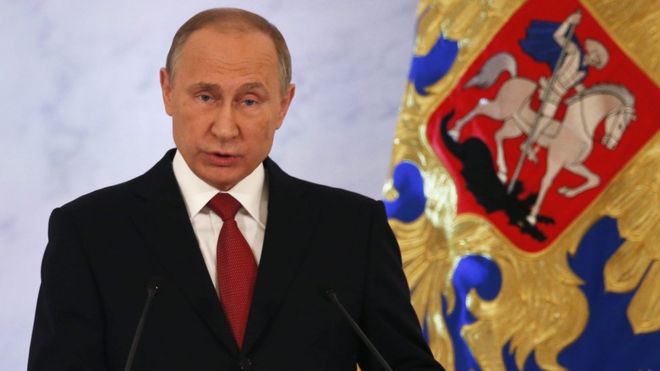 Russian President Vladimir Putin, 1 Dec 16