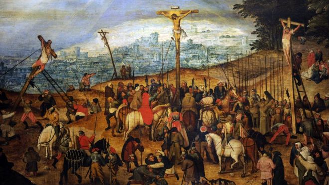 Cópia de Crucificação, obra de Pieter Bruegel, o Jovem