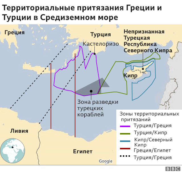 территориальные претензии - карта