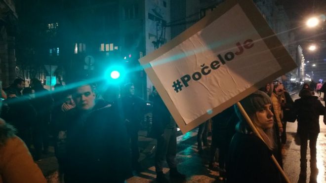 Грађани Београда у шетњи, 22. децембра 2018.