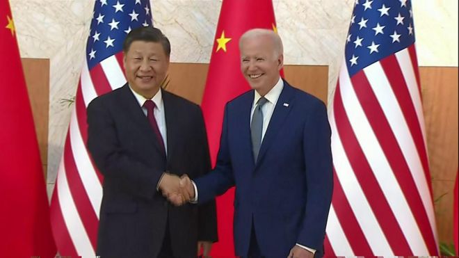 Joe Biden meets Xi Jiniping
