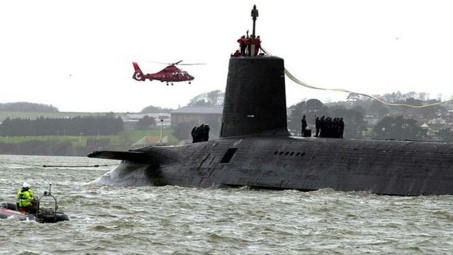 Подводная лодка Trident HMS Vanguard