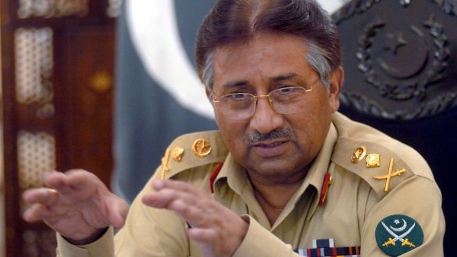 Former Pakistani president Pervez Musharraf in 2004
