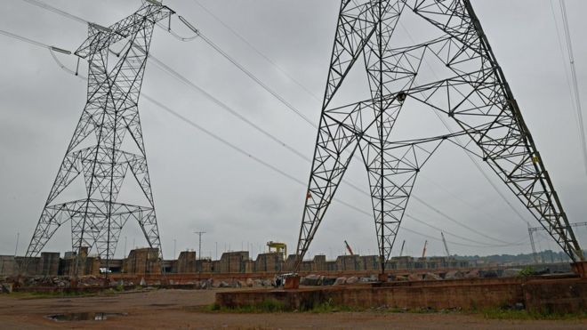 Torres de electricidad en Brasil.