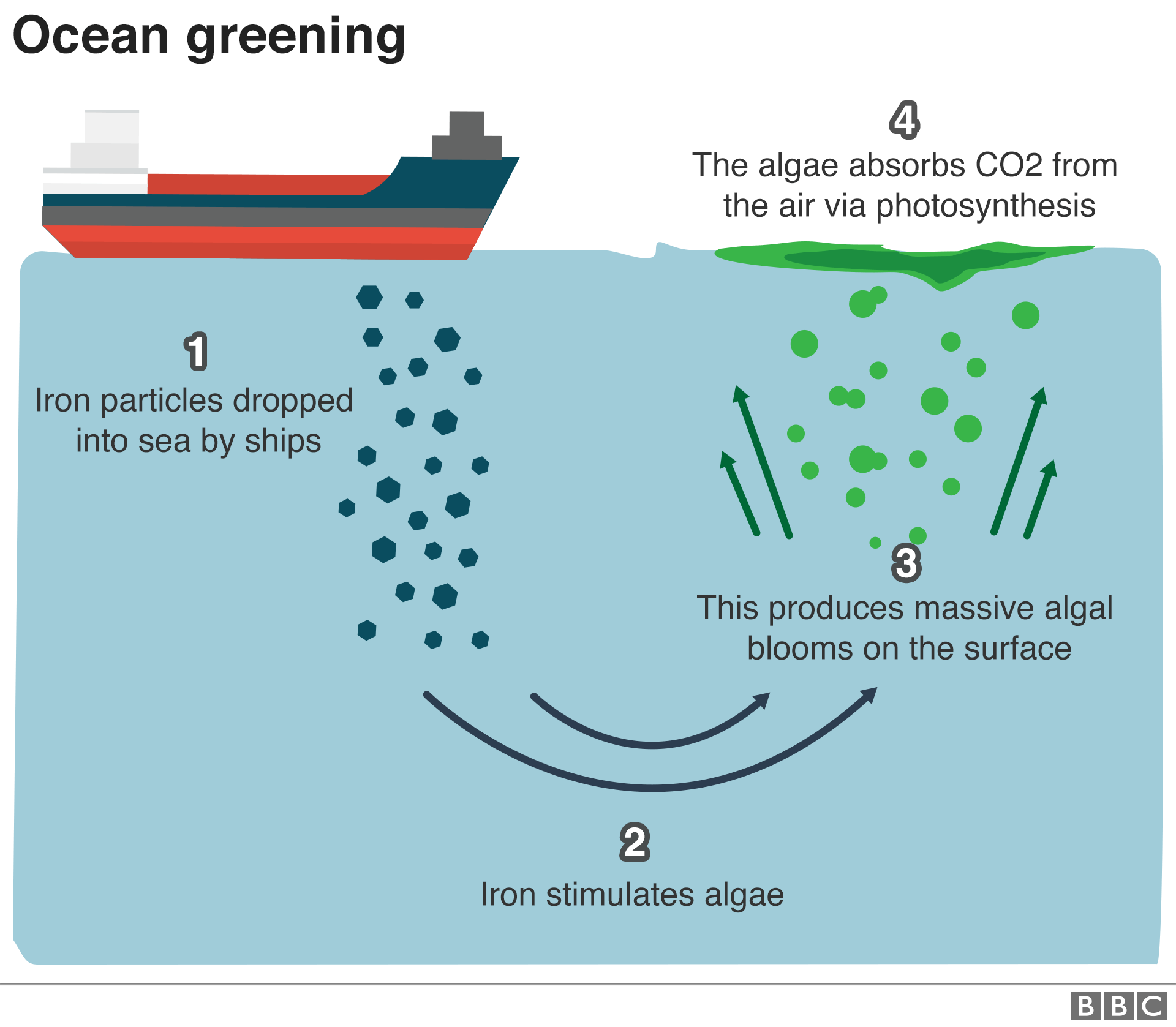 Графика: как может работать «озеленение океана»