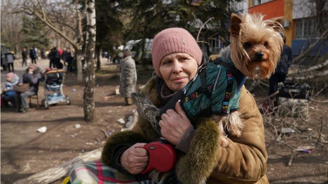 Беженцы из Мариуполя