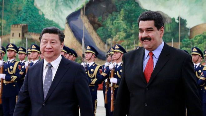 Xi Jinping y Maduro.