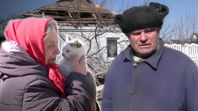 жители украинской деревни
