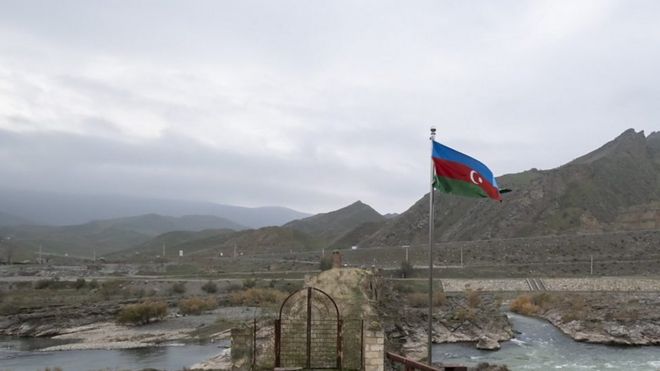 Флаг Азербайджана в Карабахе