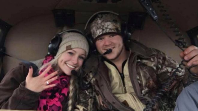 The couple were killed in a helicopter crash after departing their own wedding