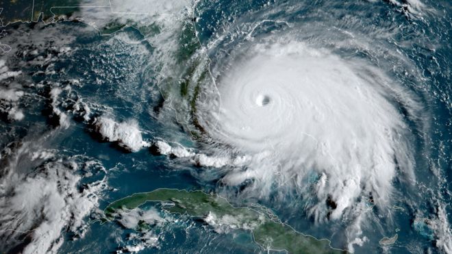 Ураган "Дориан", снимок из космоса