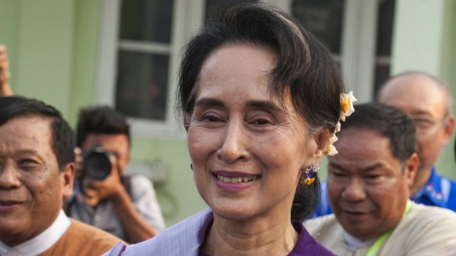 Aung San Suu Kyi in Naypyidaw. 14 March 2016