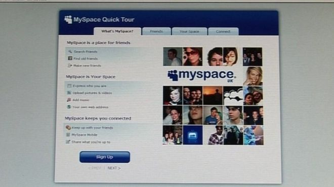 Сайт MySpace