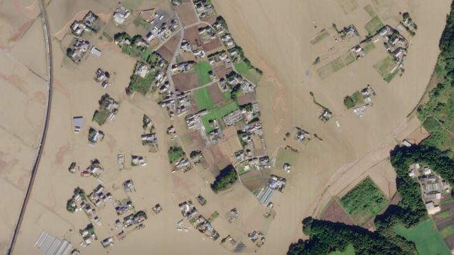 Спутниковые снимки тайфуна Habigis
