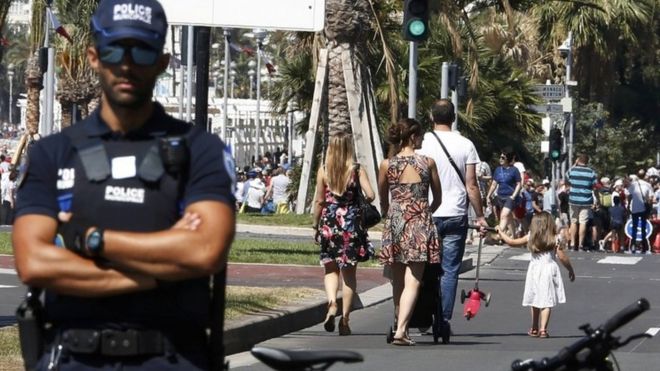 Police officer in Nice