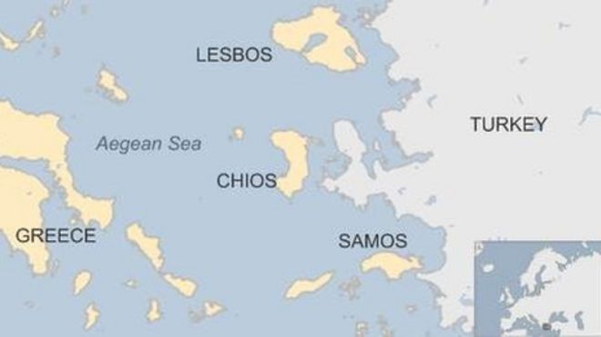Карта греческих островов