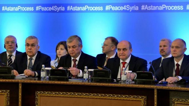 الوفد الروسي إلى محادثات أستانة حول سوريا