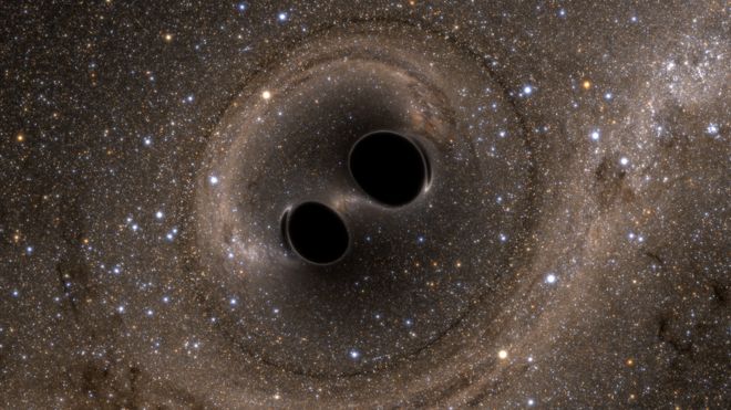 black hole merger simulation