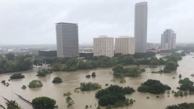 Flooded in central Houston (27 August 2017)