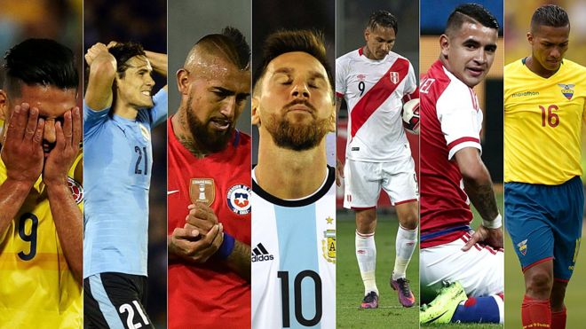 Resultado de imagen para eliminatorias 2018 sudamerica