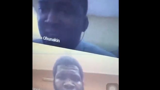 Screenshot from Zoom meeting