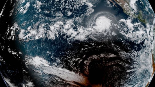 Imagen del satélite GOES West