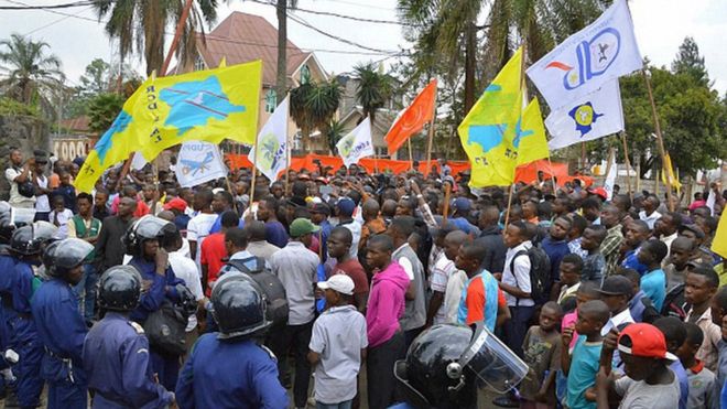 Manifestation populaire Ã  Goma (archives)