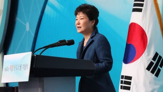 South Korean President Park Geun-hye. Photo: 27 October 2016