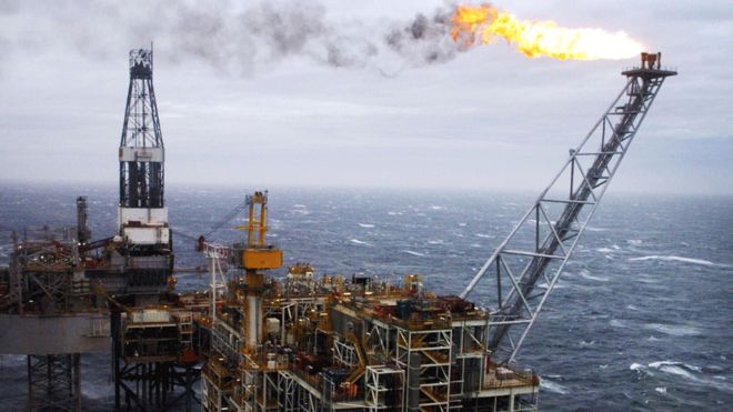 Нефтяная платформа Северного моря
