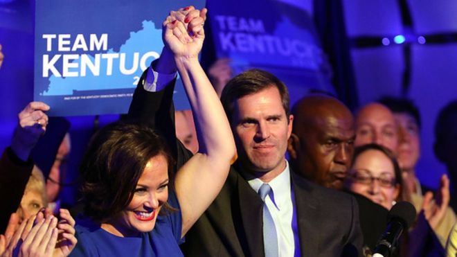Democrat Andy Beshear has declared victory in the race to be Kentucky's governor