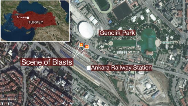 Карта Анкары