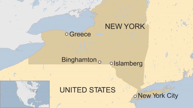 Обновлена ??карта штата Нью-Йорк