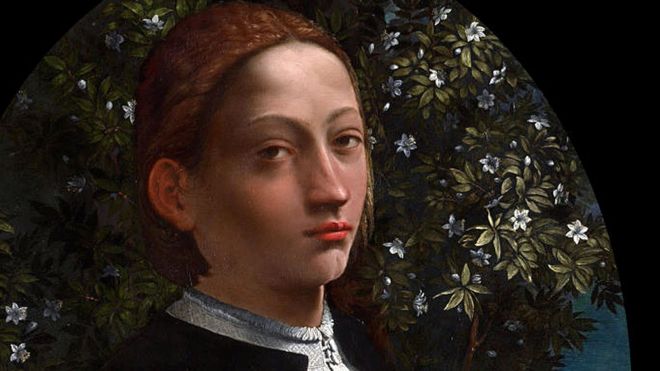 Retrato de Lucrecia Borgia c. 1519. Encontrado en la colección de la National Gallery of Victoria, Melbourne.