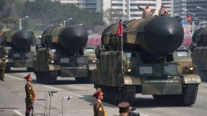 كوريا الشمالية : العقوبات لن تمنعنا من تطوير ترسانة نووية _97237651__96046028_94f724d9-77e1-4c6c-a6da-45e328efcb95