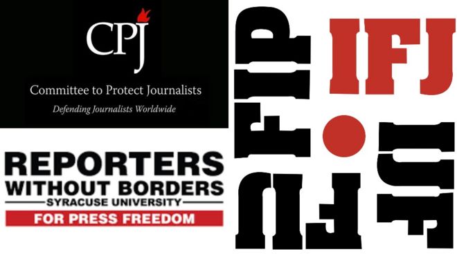 فدراسیون بین‌المللی روزنامه نگاران، کمیته حمایت از روزنامه‌نگاران و گزارشگران بدون مرز