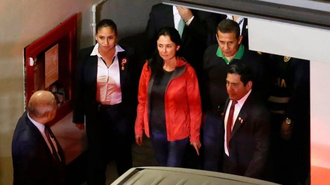 Nadine Heredia y Ollanta Humala