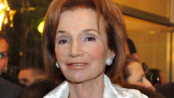 Lee Radziwill, Jacqueline Kennedy's sister, in Paris, 20 January 2004