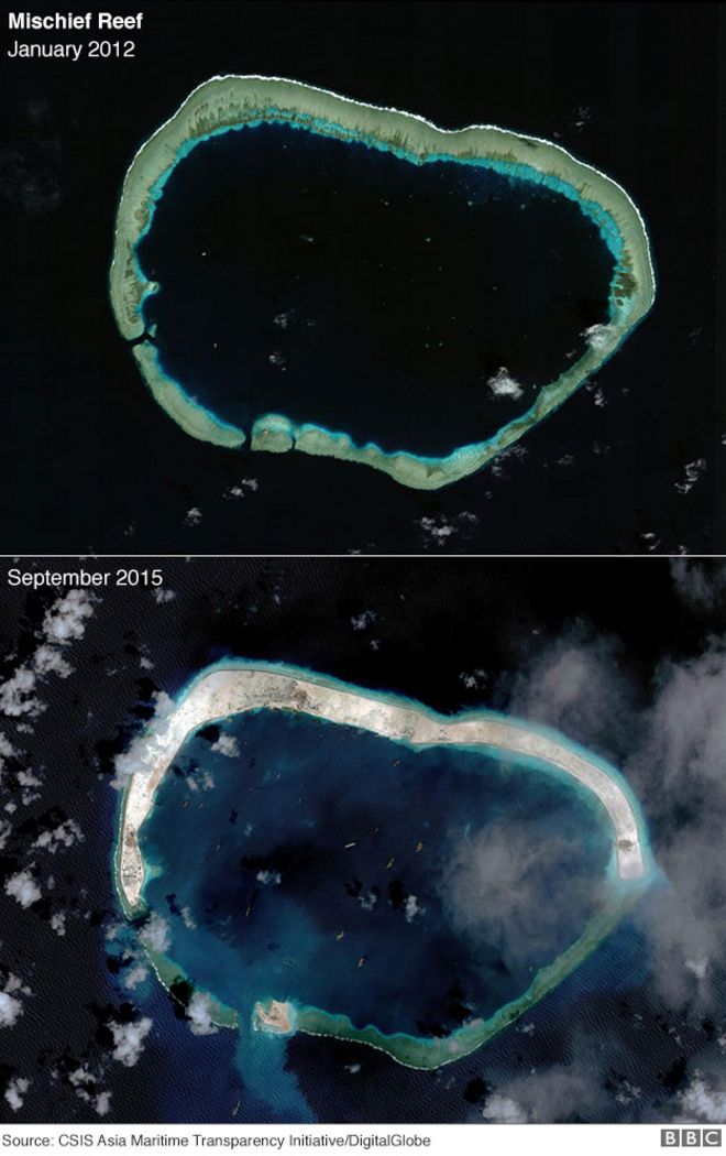 Спутниковая фотография, показывающая развитие на озере Бедный