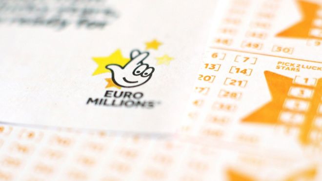 Крупный план билета EuroMillions