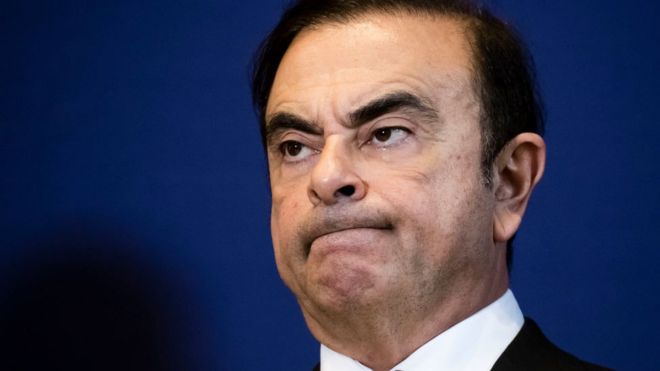 Carlos Ghosn pictured in Paris, May 2018