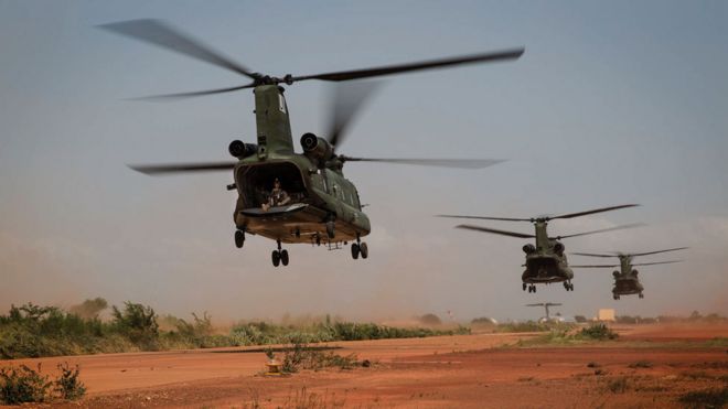 Вертолеты Minusma, Мали
