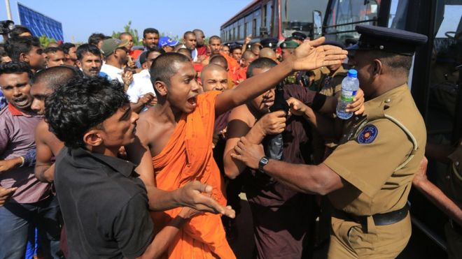 سری لنکا احتجاج