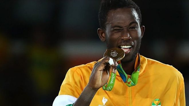,Cheick Cissé Salla Junior, premier africain à remporter une médaille d’or en Taekwondo aux Jeux olympiques.