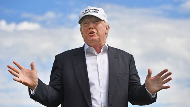 Трамп на Абердинском Поле для гольфа