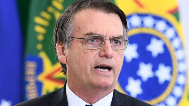 Jair Bolsonaro, presidente de Brasil