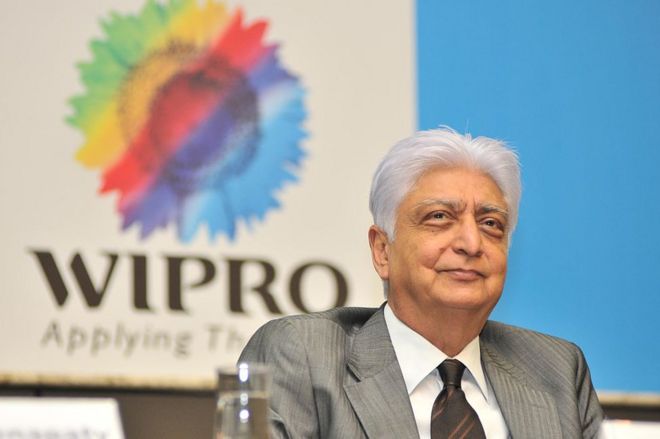 Председатель Wipro Азим Премджи во время объявления результатов первого квартала в штаб-квартире Wipro Sarjapur Road 20 июля 2011 года в Бангалоре, Индия.