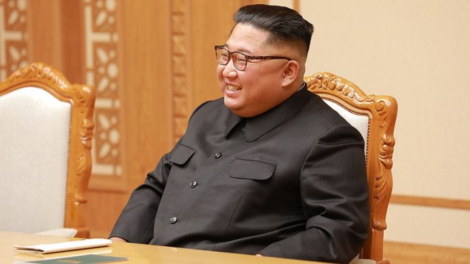 Ким Чен Ын, сфотографирован в Пхеньяне в сентябре 2018 года